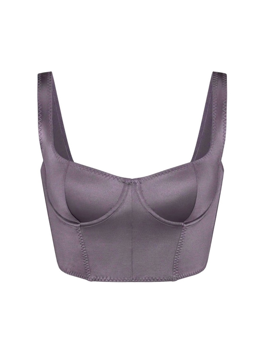 Skims cropped satin corset